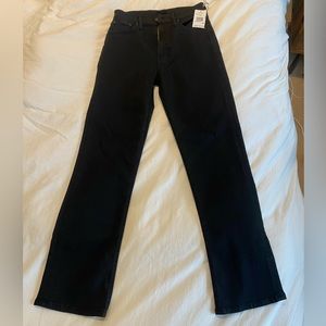 MOTHER Denim High Waisted Rider Ankle in Not Guilty (Black) Size 26